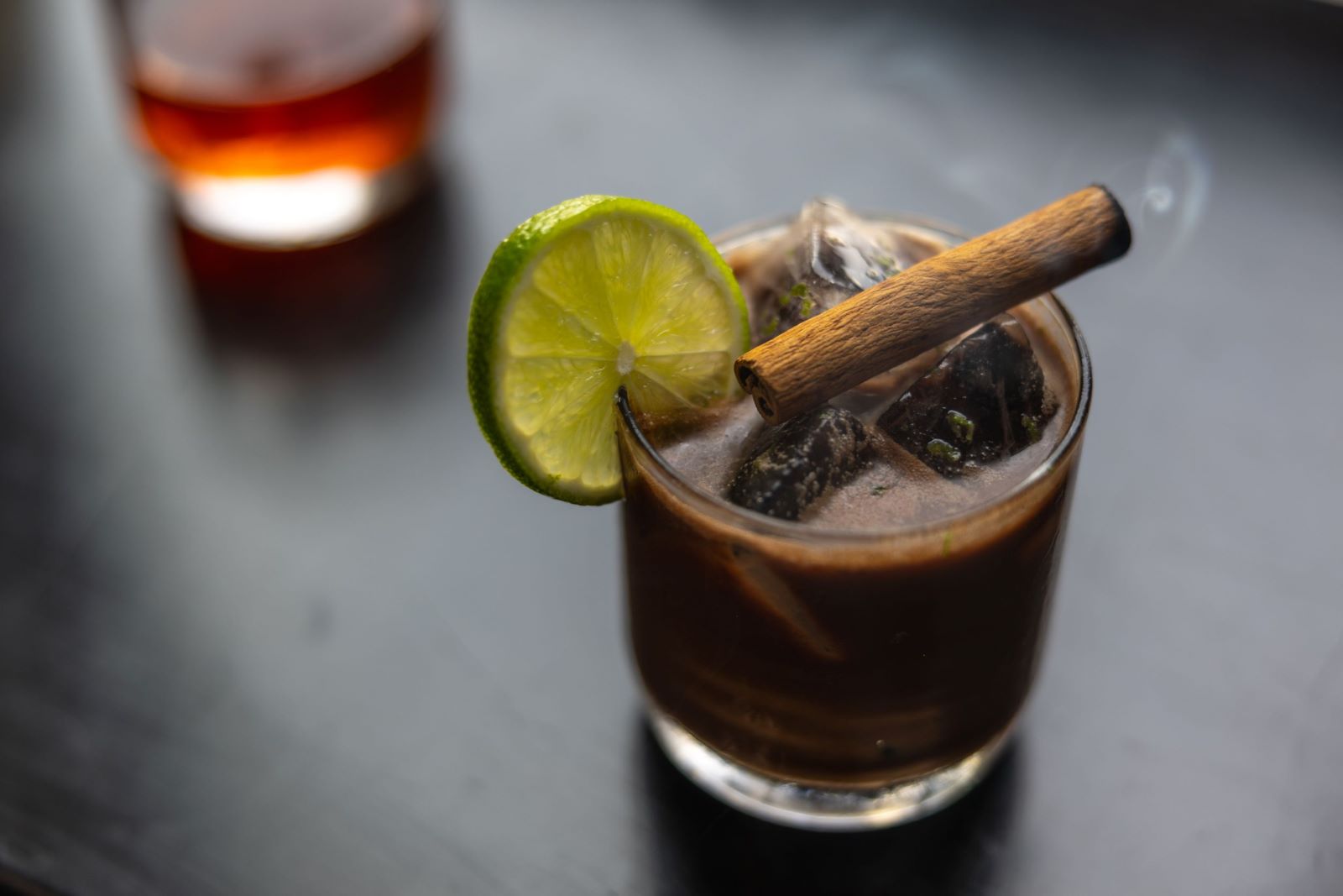 cinnamon sazerac cocktail