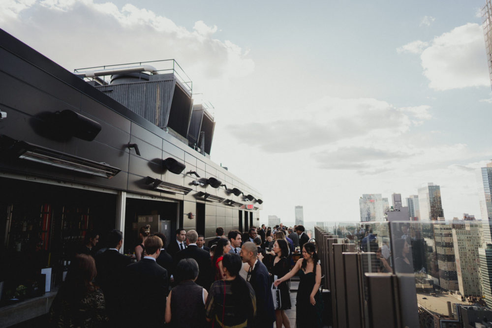 rooftop cocktail reception